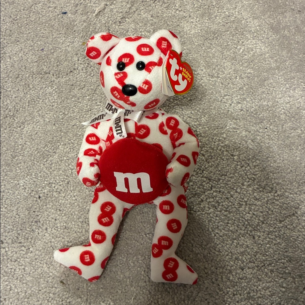 Red M&M beanie baby collectible
